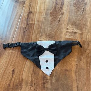 Black and White Tuxedo Dog Bandana